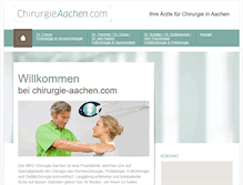 Tablet Screenshot of chirurgie-aachen.com